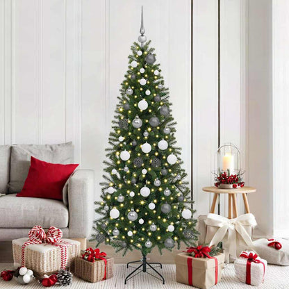 Kunstkerstboom met 300 LED met standaard Groen 180 cm PE en PVC