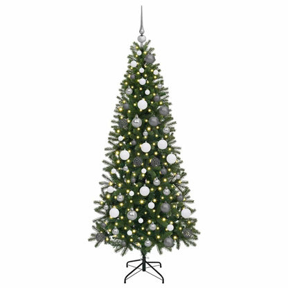 Kunstkerstboom met 300 LED met standaard Groen 180 cm PE en PVC