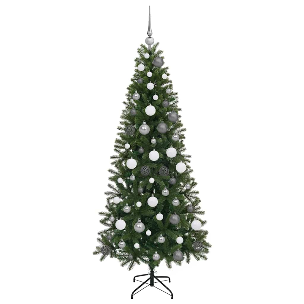 Kunstkerstboom met 300 LED met standaard Groen 180 cm PE en PVC