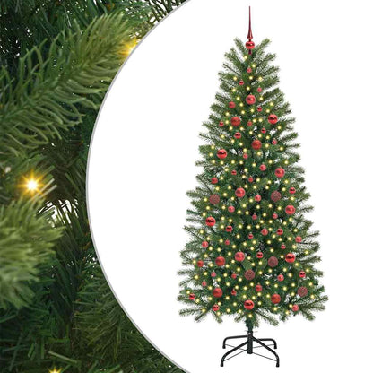 Kunstkerstboom met 300 LED met standaard Groen 180 cm PE en PVC