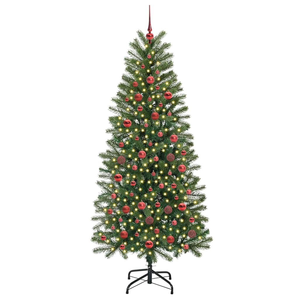 Kunstkerstboom met 300 LED met standaard Groen 180 cm PE en PVC
