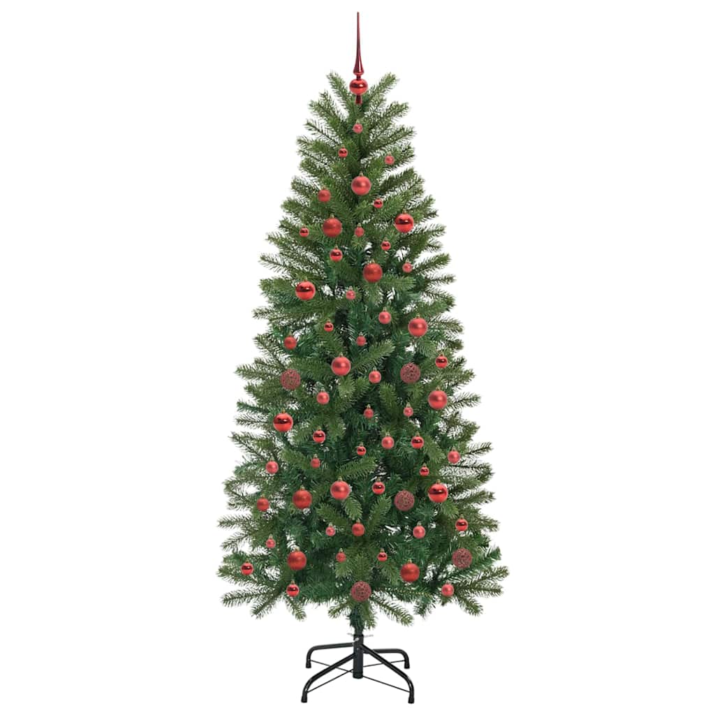 Kunstkerstboom met 300 LED met standaard Groen 180 cm PE en PVC