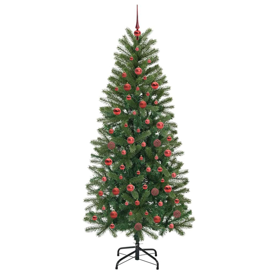Kunstkerstboom met 300 LED met standaard Groen 180 cm PE en PVC