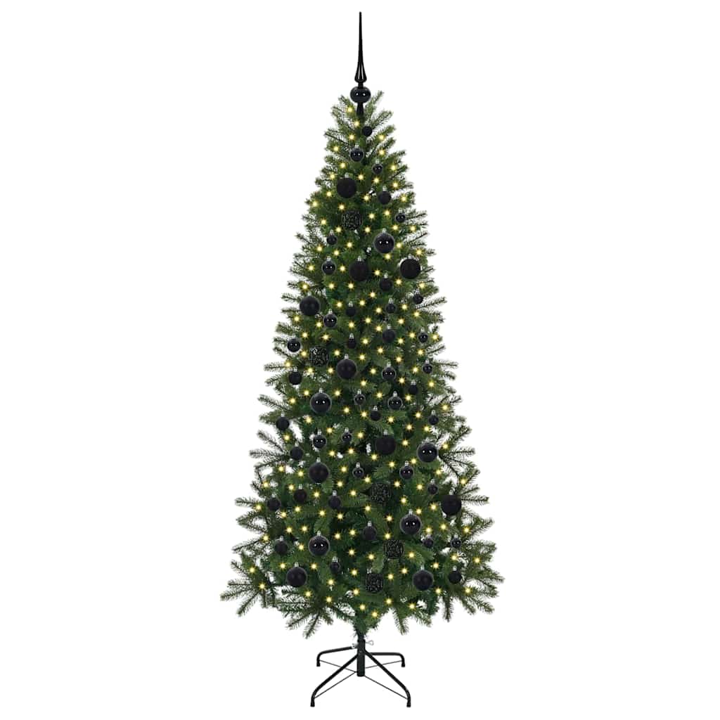 Kunstkerstboom met 300 LED met standaard Groen 180 cm PE en PVC