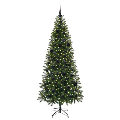 Kunstkerstboom met 300 LED met standaard Groen 180 cm PE en PVC