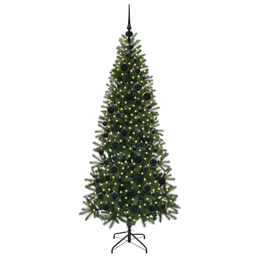 Kunstkerstboom met 300 LED met standaard Groen 180 cm PE en PVC