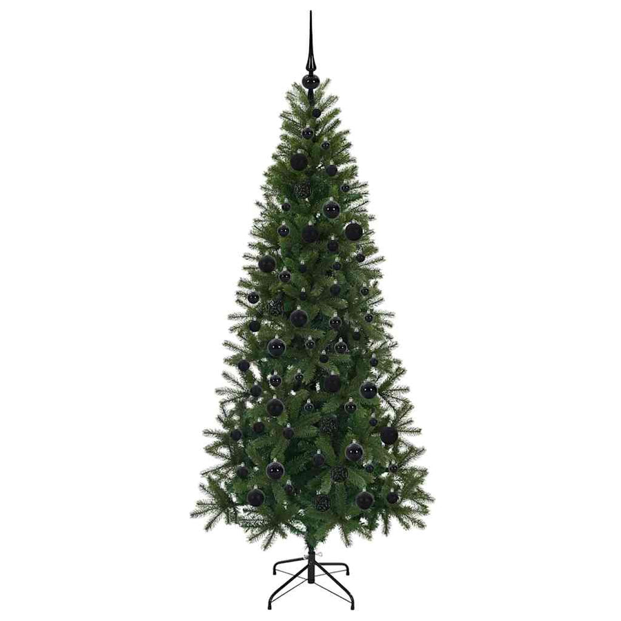 Kunstkerstboom met 300 LED met standaard Groen 180 cm PE en PVC