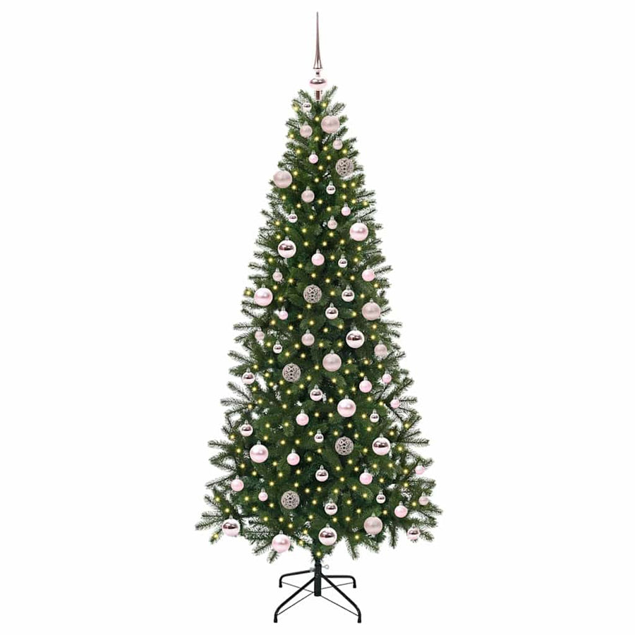 Kunstkerstboom met 300 LED met standaard Groen 180 cm PE en PVC