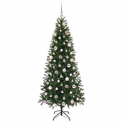 Kunstkerstboom met 300 LED met standaard Groen 180 cm PE en PVC