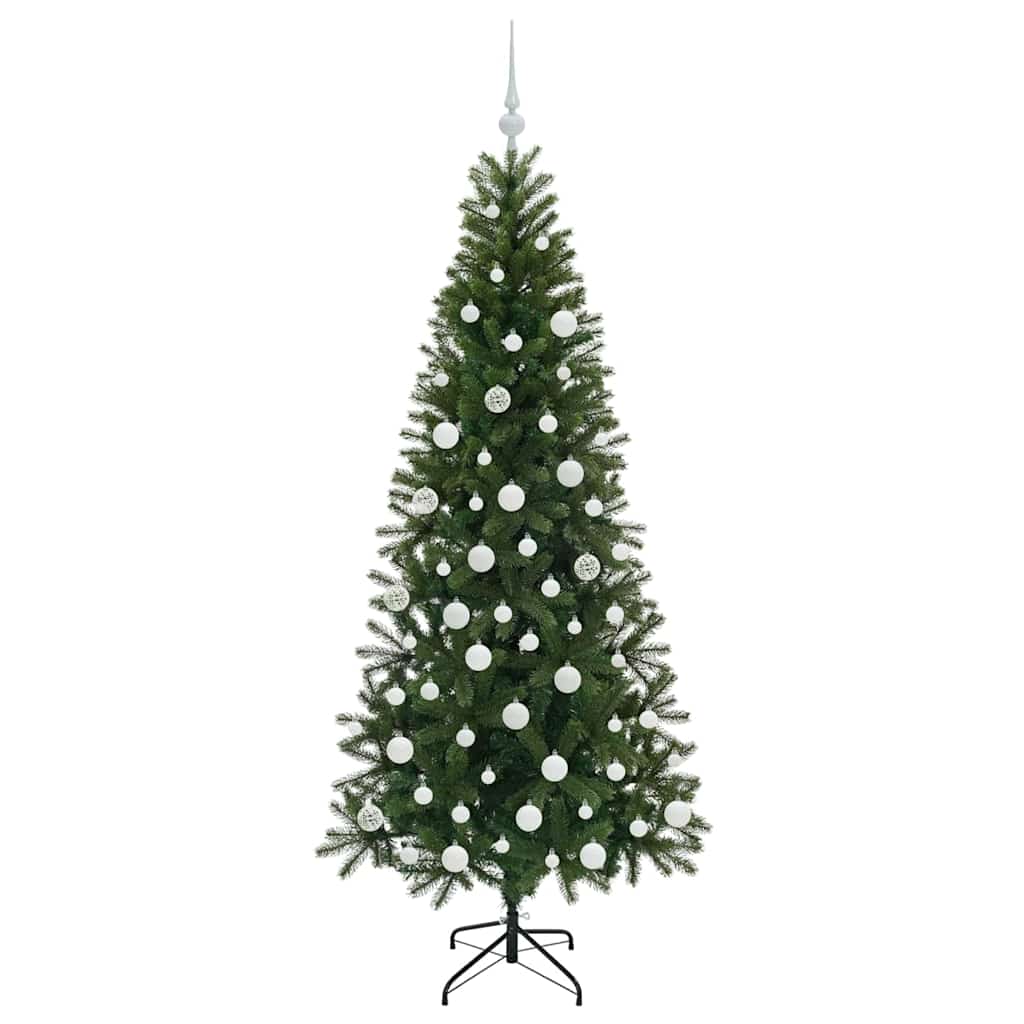 Kunstkerstboom met 300 LED met standaard Groen 180 cm PE en PVC