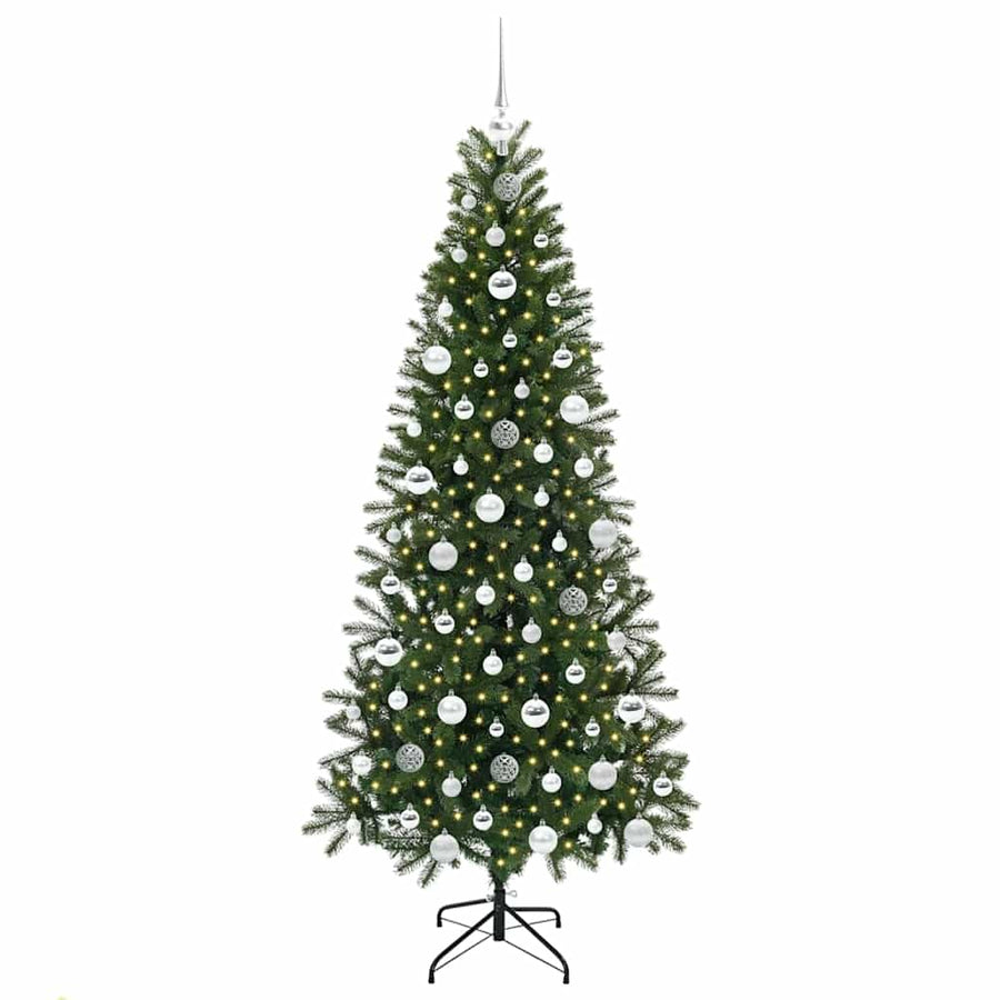 Kunstkerstboom met 300 LED met standaard Groen 180 cm PE en PVC