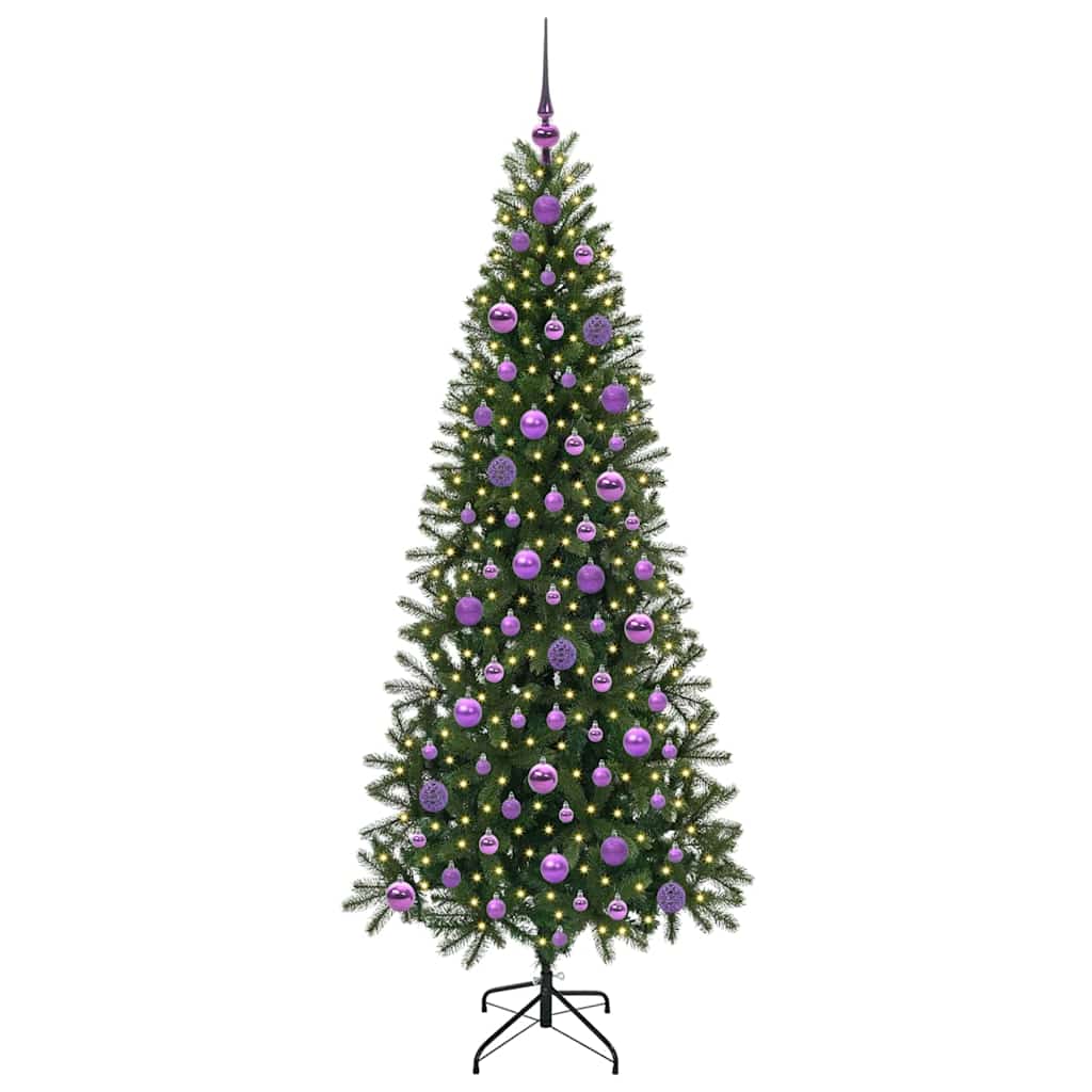 Kunstkerstboom met 300 LED met standaard Groen 180 cm PE en PVC