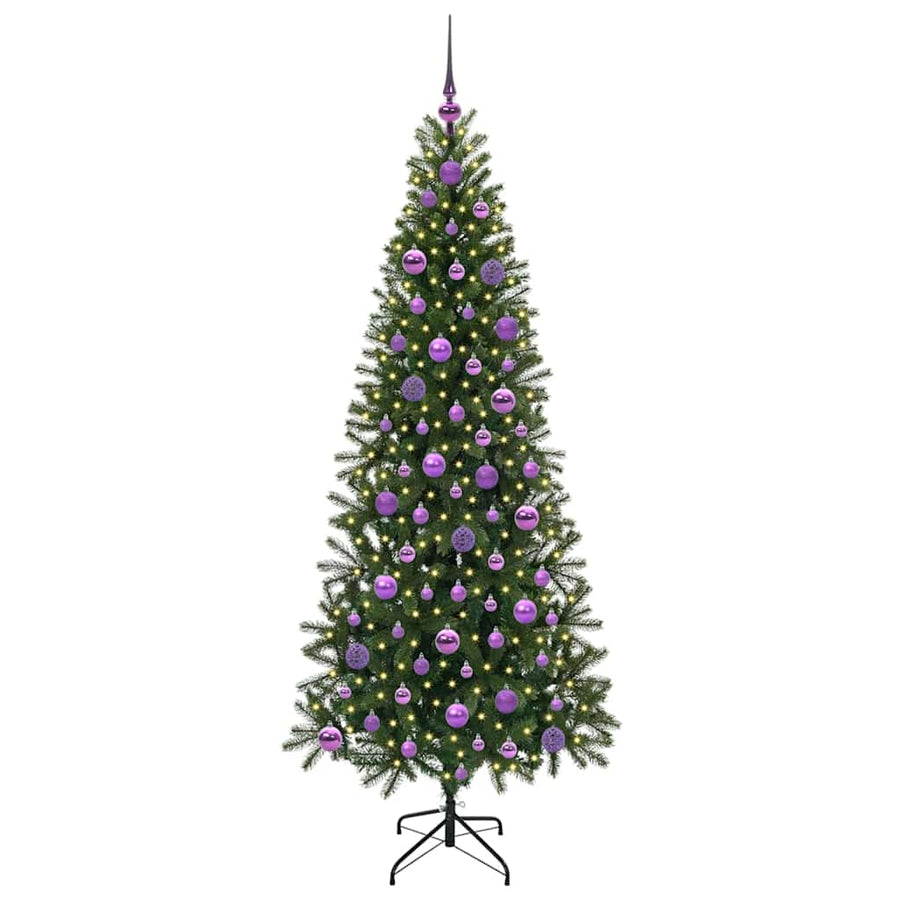 Kunstkerstboom met 300 LED met standaard Groen 180 cm PE en PVC