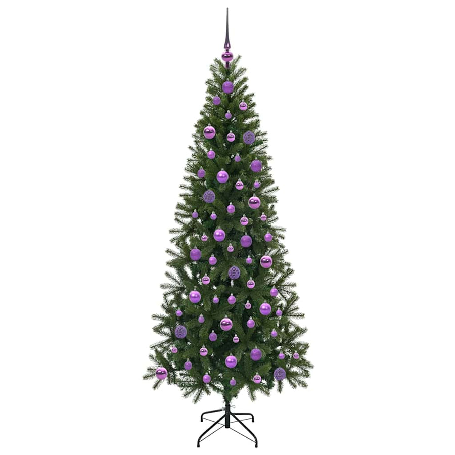 Kunstkerstboom met 300 LED met standaard Groen 180 cm PE en PVC