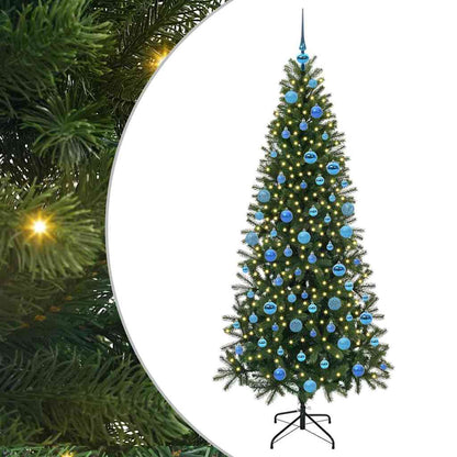 Kunstkerstboom met 300 LED met standaard Groen 180 cm PE en PVC