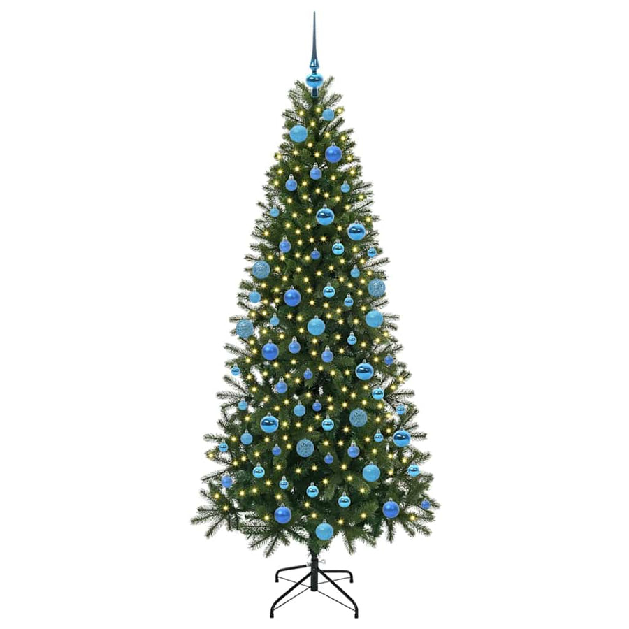 Kunstkerstboom met 300 LED met standaard Groen 180 cm PE en PVC