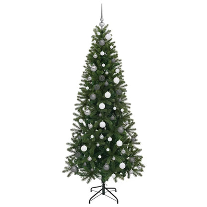 Kunstkerstboom met 300 LED met standaard Groen 210 cm PE en PVC