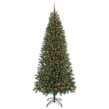 Kunstkerstboom met 300 LED met standaard Groen 210 cm PE en PVC