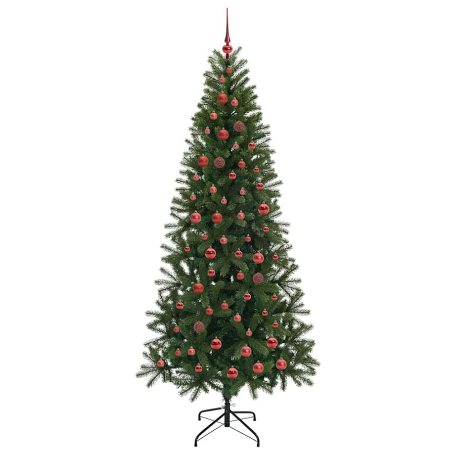 Kunstkerstboom met 300 LED met standaard Groen 210 cm PE en PVC