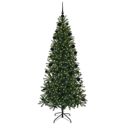 Kunstkerstboom met 300 LED met standaard Groen 210 cm PE en PVC
