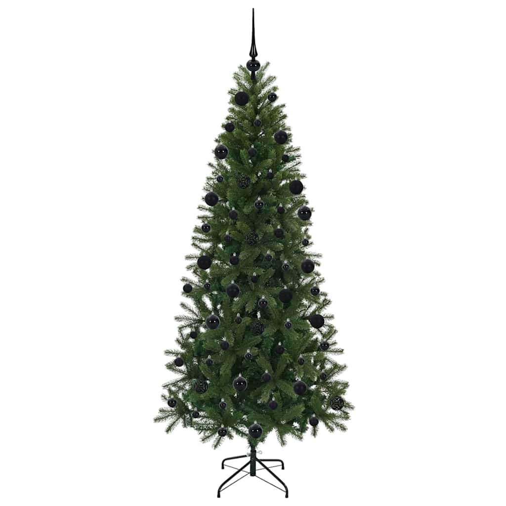 Kunstkerstboom met 300 LED met standaard Groen 210 cm PE en PVC