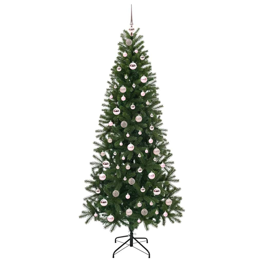 Kunstkerstboom met 300 LED met standaard Groen 210 cm PE en PVC