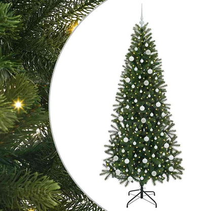 Kunstkerstboom met 300 LED met standaard Groen 210 cm PE en PVC