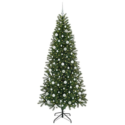 Kunstkerstboom met 300 LED met standaard Groen 210 cm PE en PVC