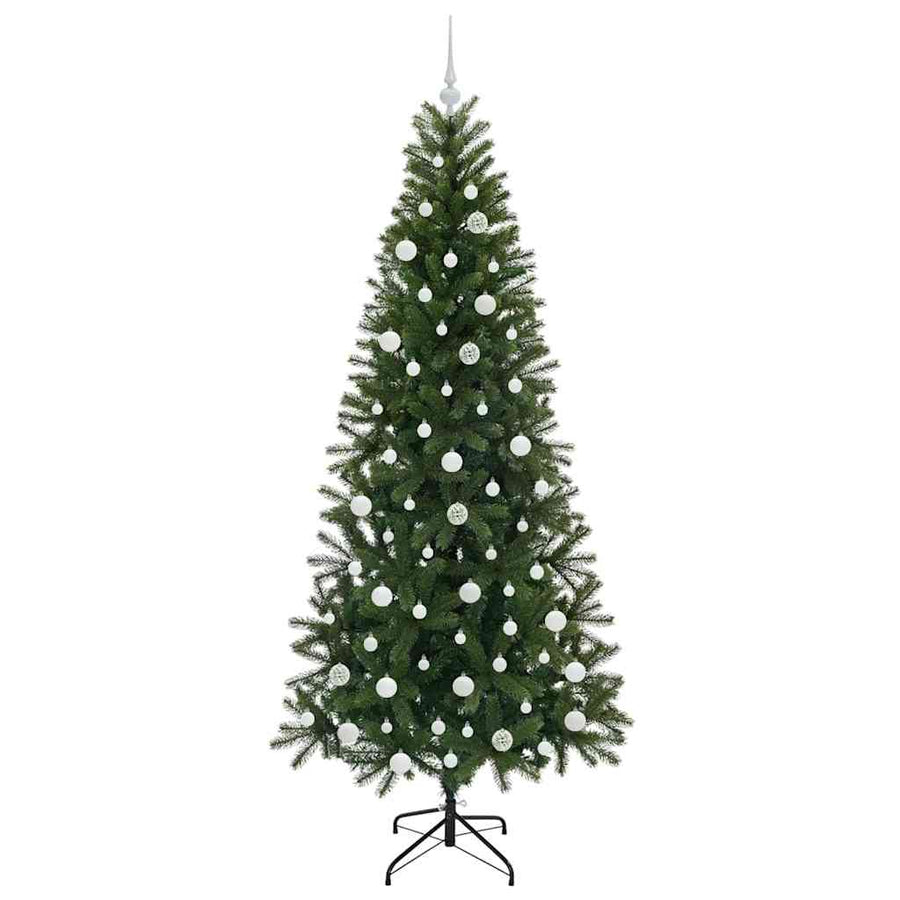 Kunstkerstboom met 300 LED met standaard Groen 210 cm PE en PVC