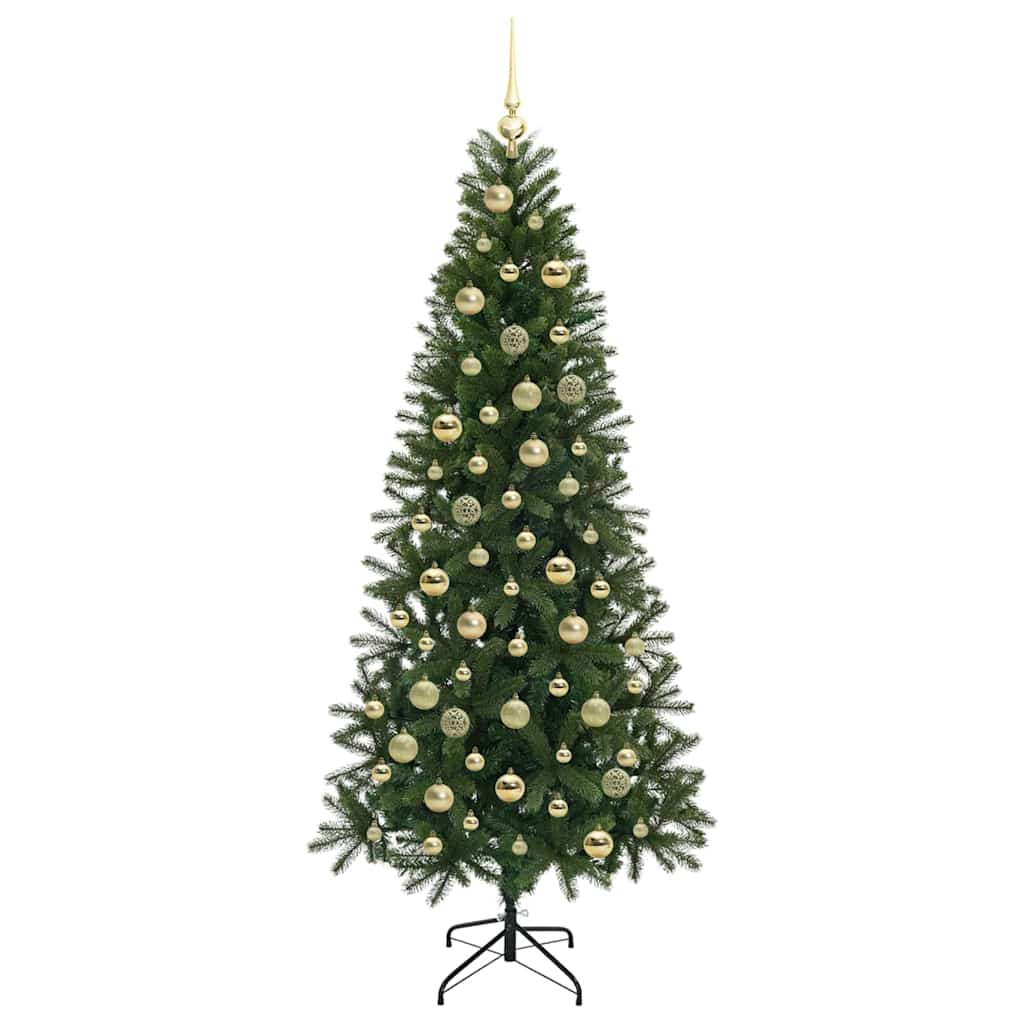 Kunstkerstboom met 300 LED met standaard Groen 210 cm PE en PVC