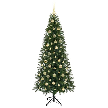 Kunstkerstboom met 300 LED met standaard Groen 210 cm PE en PVC