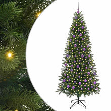 Kunstkerstboom met 300 LED met standaard Groen 210 cm PE en PVC