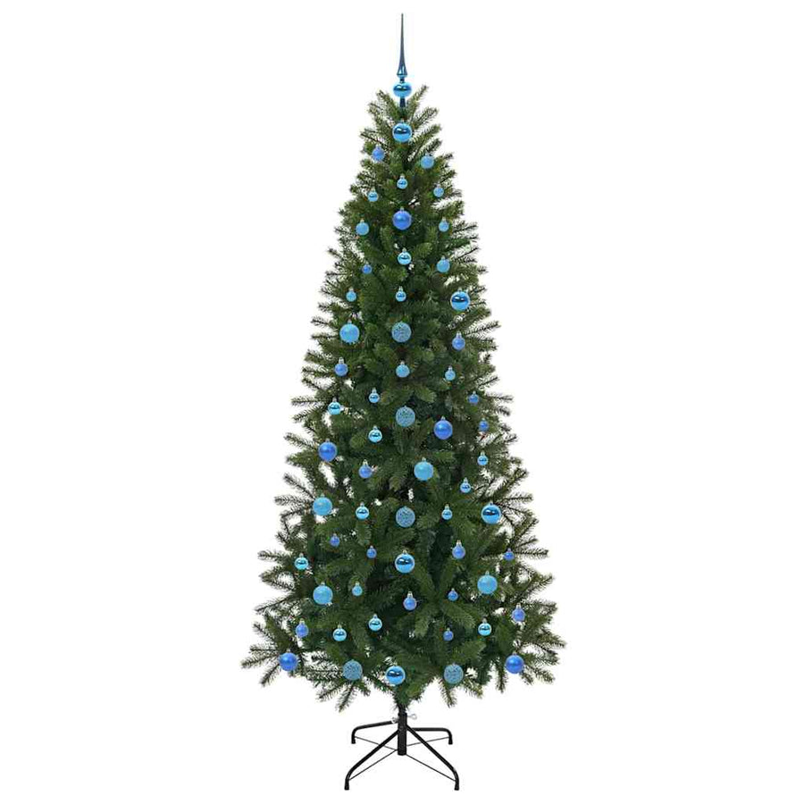 Kunstkerstboom met 300 LED met standaard Groen 210 cm PE en PVC