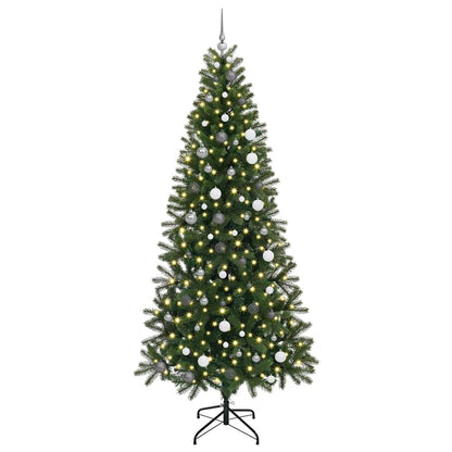 Kunstkerstboom met 300 LED met standaard Groen 240 cm PE en PVC