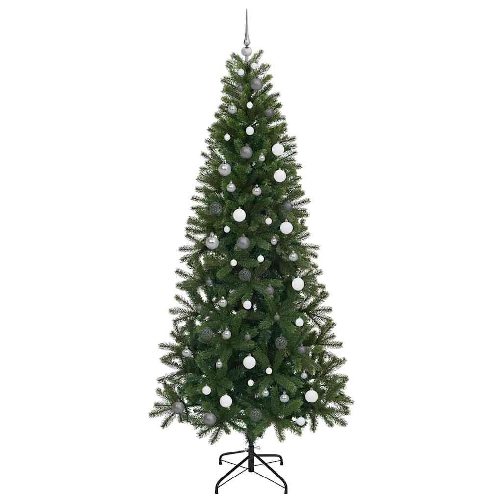 Kunstkerstboom met 300 LED met standaard Groen 240 cm PE en PVC