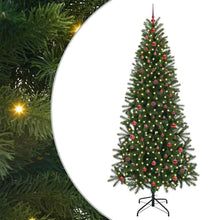 Kunstkerstboom met 300 LED met standaard Groen 240 cm PE en PVC