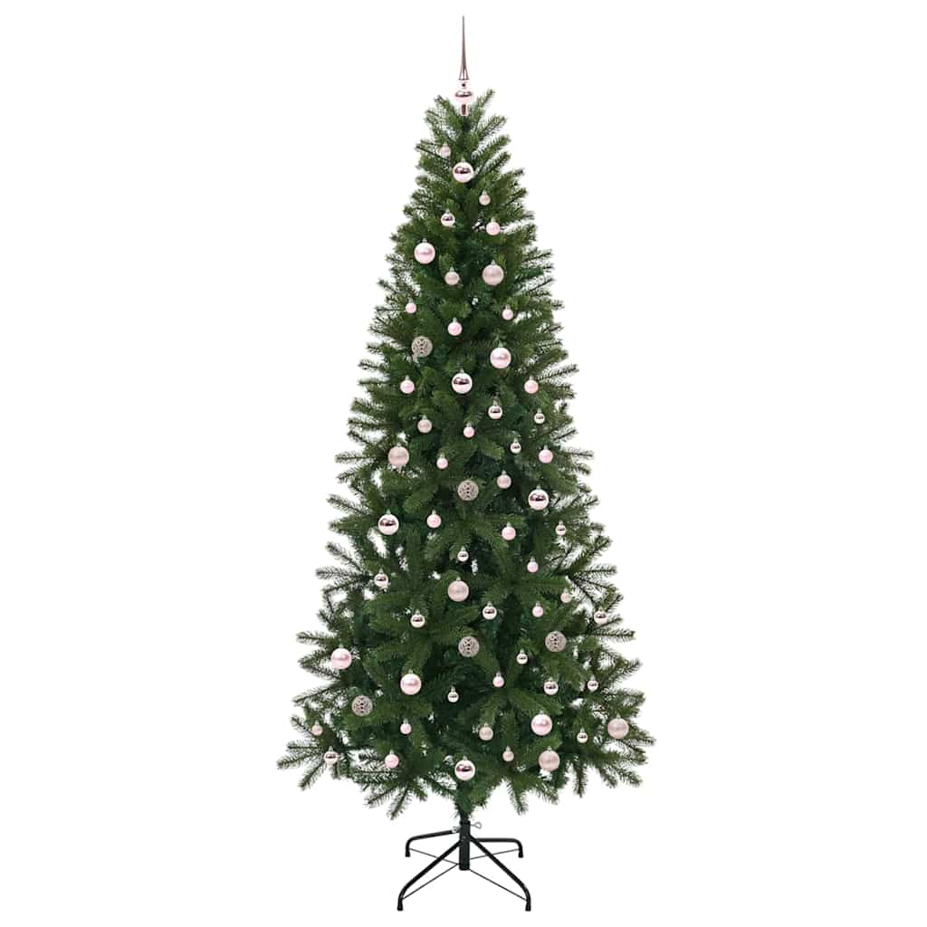 Kunstkerstboom met 300 LED met standaard Groen 240 cm PE en PVC