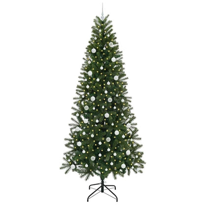 Kunstkerstboom met 300 LED met standaard Groen 240 cm PE en PVC