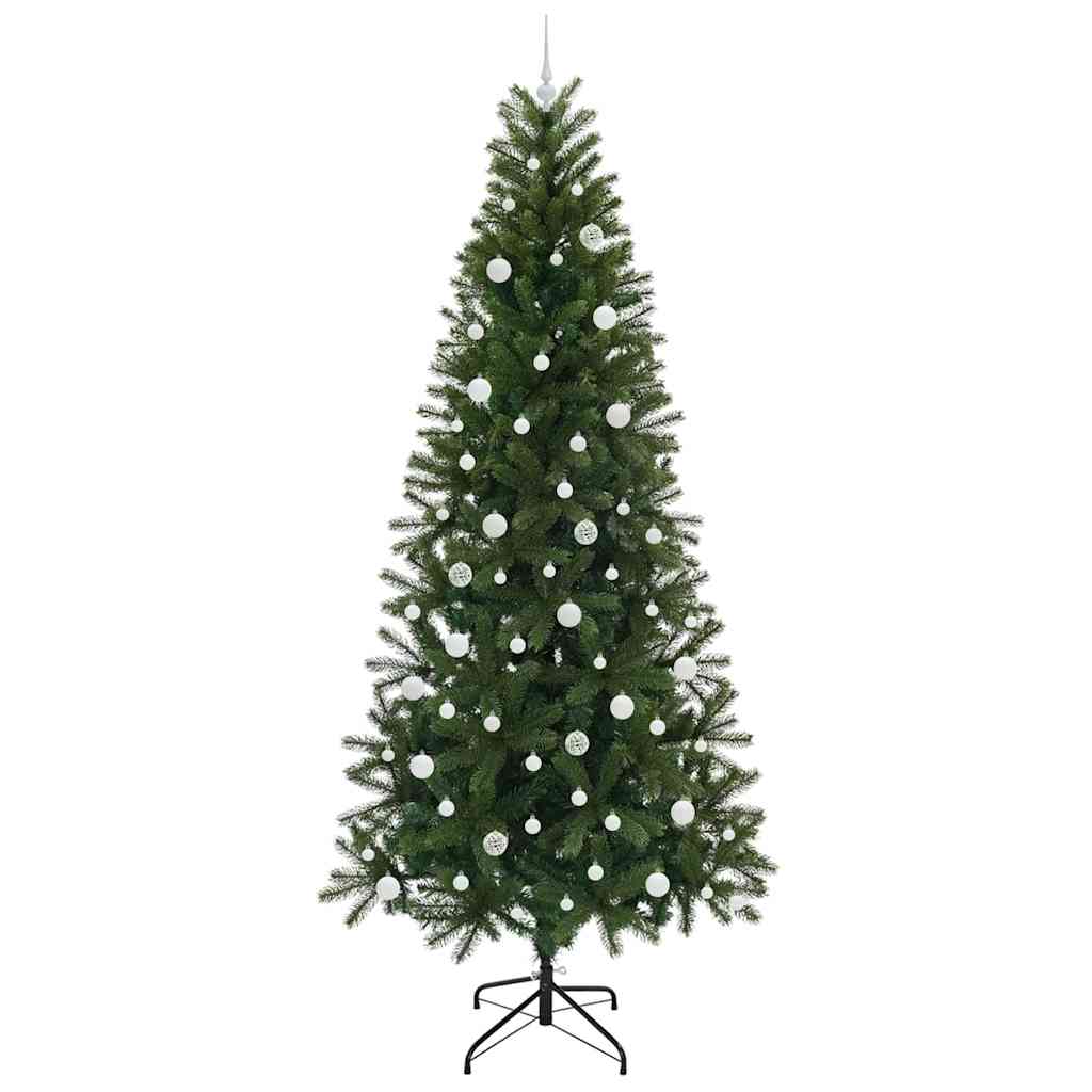 Kunstkerstboom met 300 LED met standaard Groen 240 cm PE en PVC