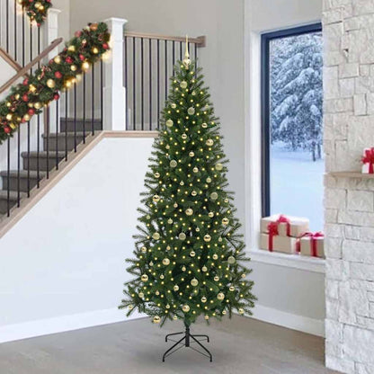 Kunstkerstboom Met 300 Led Met Standaard Groen Pe En Pvc 240 cm