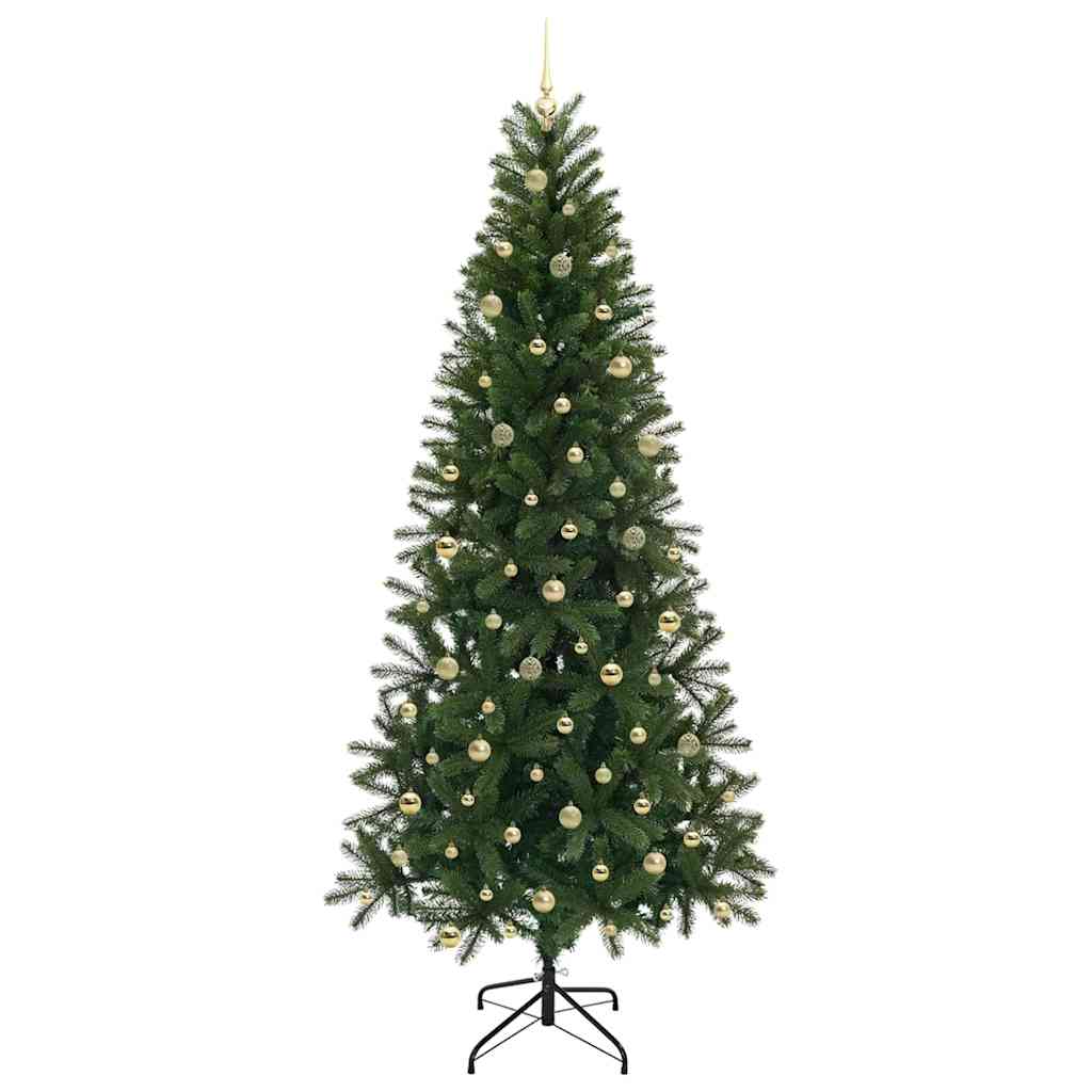 Kunstkerstboom Met 300 Led Met Standaard Groen Pe En Pvc 240 cm