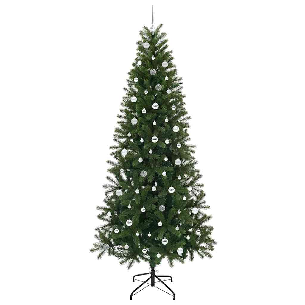Kunstkerstboom met 300 LED met standaard Groen 240 cm PE en PVC
