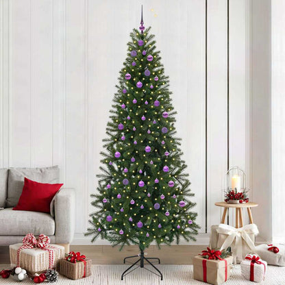 Kunstkerstboom met 300 LED met standaard Groen 240 cm PE en PVC