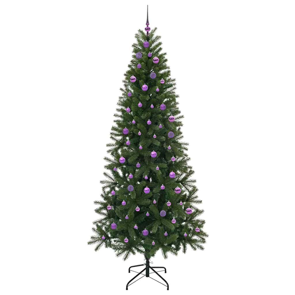 Kunstkerstboom met 300 LED met standaard Groen 240 cm PE en PVC