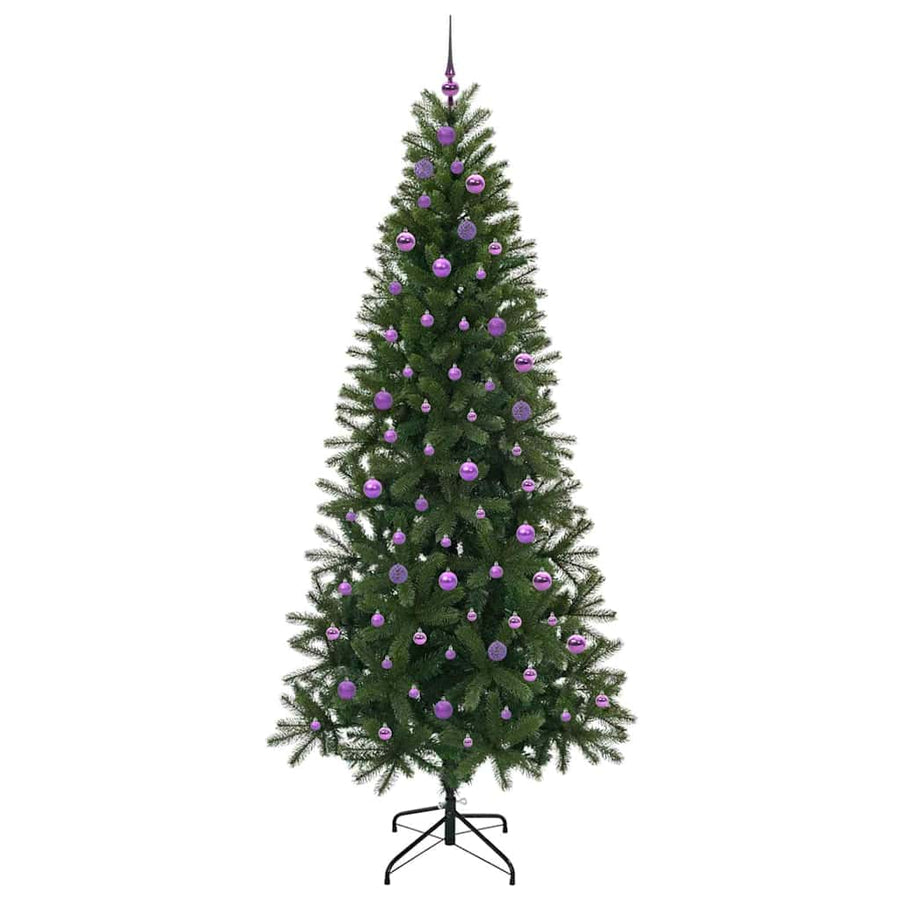 Kunstkerstboom met 300 LED met standaard Groen 240 cm PE en PVC