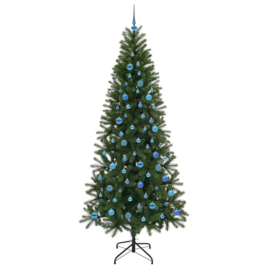 Kunstkerstboom met 300 LED met standaard Groen 240 cm PE en PVC