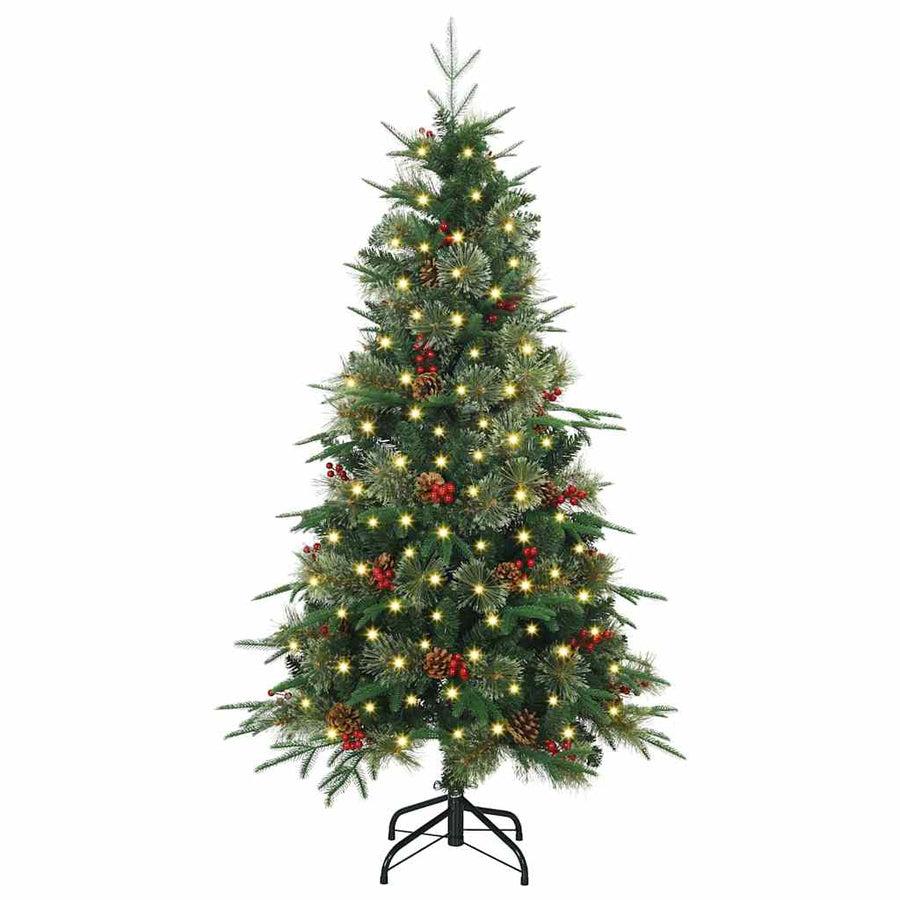 Kunstmatige Inklapbare Kerstboom Groen 150 cm PE en PVC