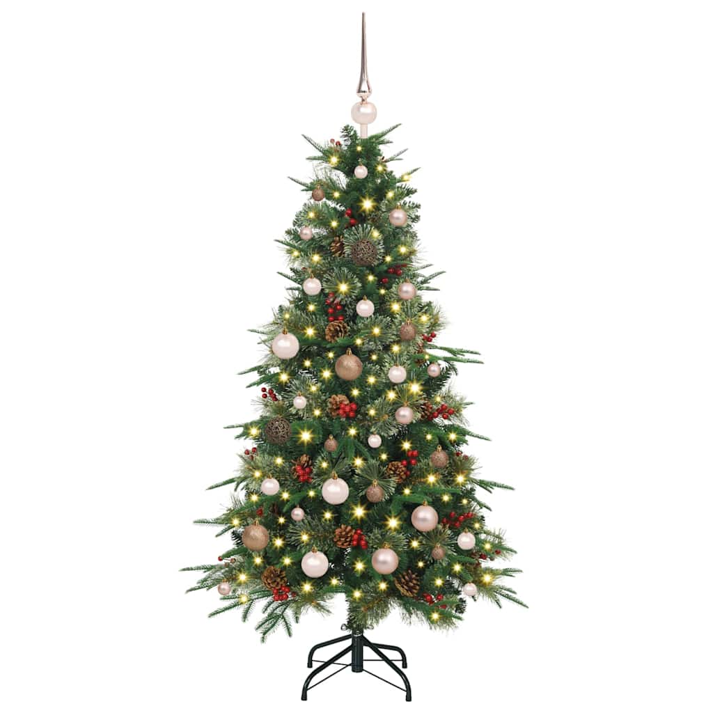 Kunstmatige Inklapbare Kerstboom Groen 150 cm PE en PVC