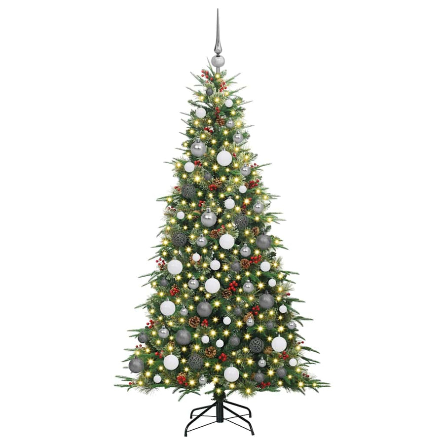 Kunstmatige Inklapbare Kerstboom Groen 180 cm PE en PVC