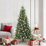 Kerstboom kunst 180 cm groen PE PVC inklapbaar